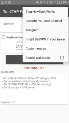 Tun2TAP for Android (Socks To VPN) android App screenshot 4